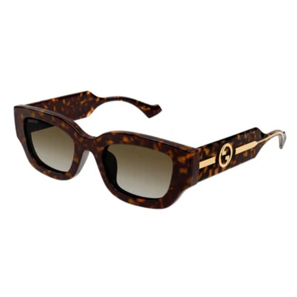 NEW GUCCI SUNGLASSES, HAVANA BROWN WOMEN SUNGLASSES GUCCI - Picture 1 of 2
